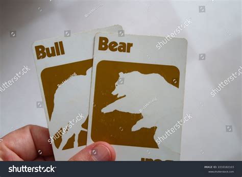 Playing Cards Showing Bull Bear Stock Stock Photo 2210182103 | Shutterstock