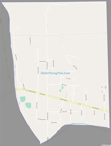 Map of Knoxville borough, Pennsylvania - Thong Thai Real