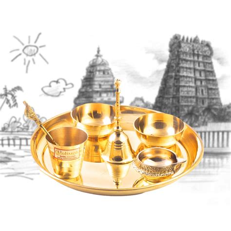 Buy radhna Special Hand Crafted Brass Navratri Diwali Special Puja ...