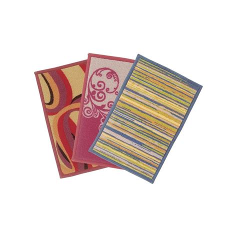 Buy BIANCA Highly Durable Anti Slip Multi-Color Printed Door Mat-3 ...