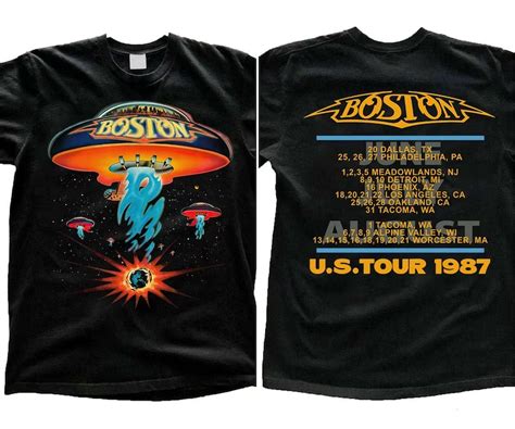 Boston Rock Band Concert Tour 1987 T-shirt, Anniversary Gift for Fans ...