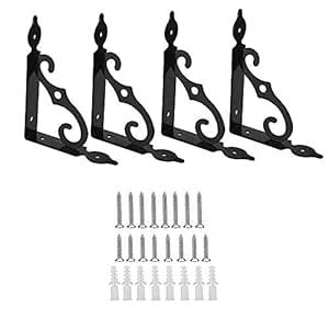 TANCUDER 4 PCS Wall Brackets for Shelves 140*110mm Heavy Duty Shelf ...