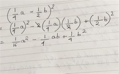 use suitable identity (1/4a-1/2b+1)2 - Brainly.in