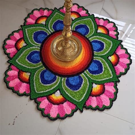 Buy Dream decore,Readymade Rangoli Mats for Festivals and Decor, 3ft x ...