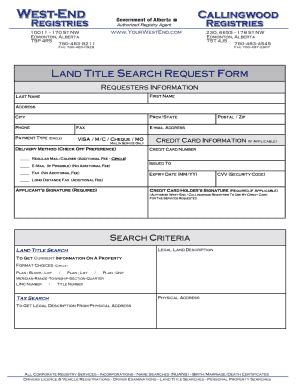 West End Registries - Fill and Sign Printable Template Online