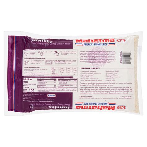 Mahatma Authentic Aromatic Jasmine Whole Grain Brown Rice 2 Lb at ...