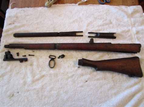 British Lee Enfield No 1 Mk 3 mark III SMLE Stock complete set W ...