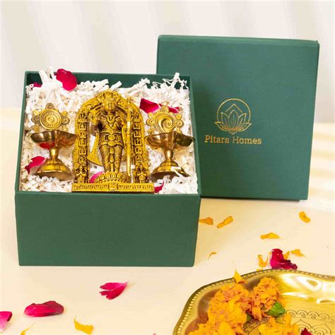 Ram Ji Idol with Shankh-Chakra Diya Devotional Decor – PITARA HOMES