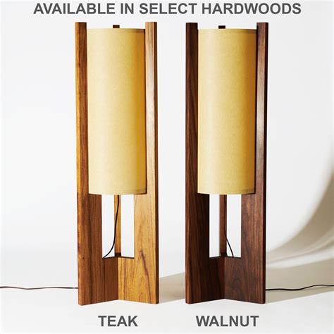 Japanese inspired Mid-Century Walnut Floor Lamp – James Mankoff Design