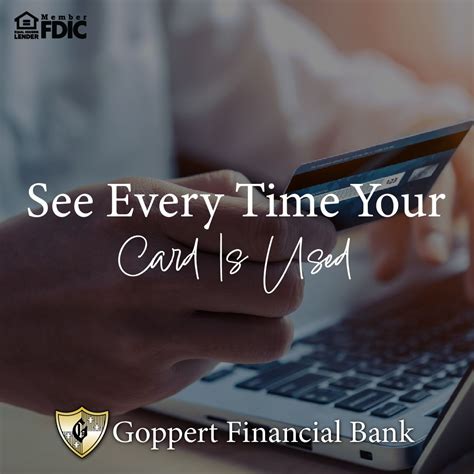 Goppert Financial Bank on LinkedIn: Sign up for debit card alerts to ...