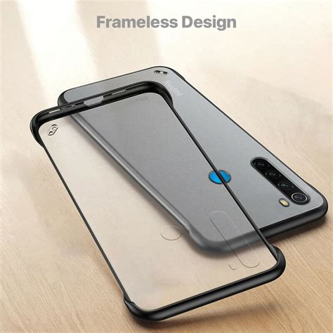 VAKU ® Xiaomi Redmi Note 8 Frameless Semi Transparent Cover (Ring not ...