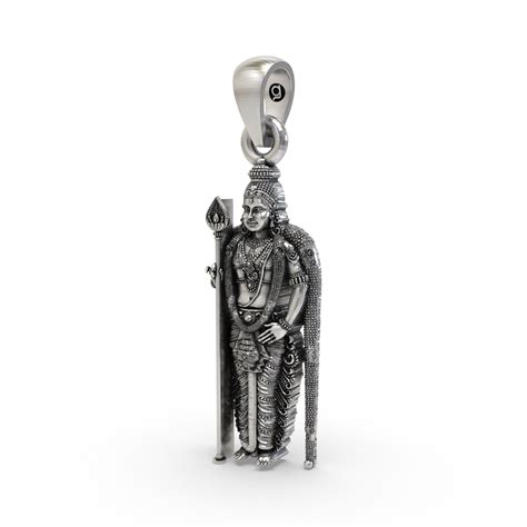 925 Sterling Silver Murugan Pendant — Kartikeya Subramanya Swamy Idol ...