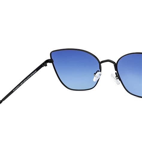 Buy Black Blue Full Rim Cat Eye Vincent Chase Polarized The Metal Edit ...