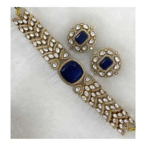 Sia Victorian Polki Stone Choker Set – Royal Jewellery ...