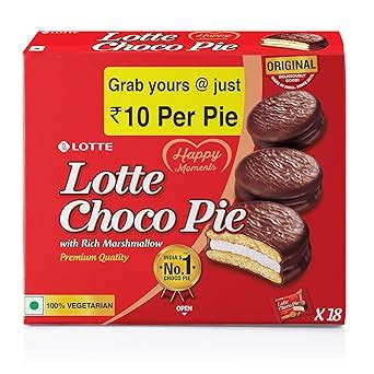 Lotte Choco Pie,Chocolate 450 Grams/414 Grams (Weight May Vary ...