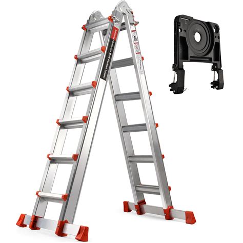 WFX Utility™ A Frame 6 Step Ladder Extension Ladder, 22 Ft Multi ...