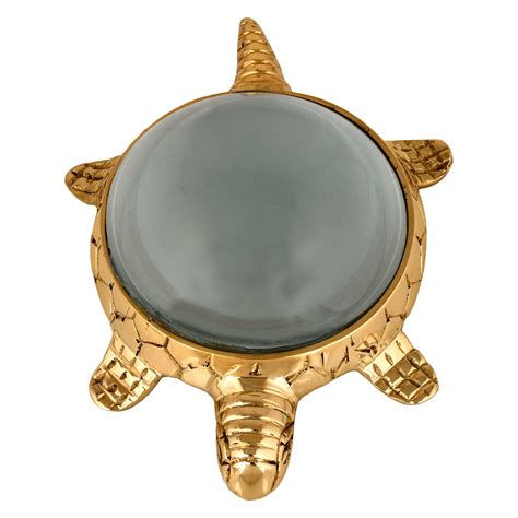 Artshai Tortoise Design Brass Magnifier Cum Paperweight showpiece,vastu ...