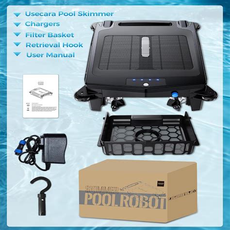 Solar Pool Skimmer Robot Cleaner, Automatic Pool Skimmer Robot, Net ...