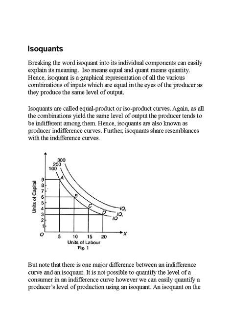 Notes - Isoquants Breaking the word isoquant into its individual ...