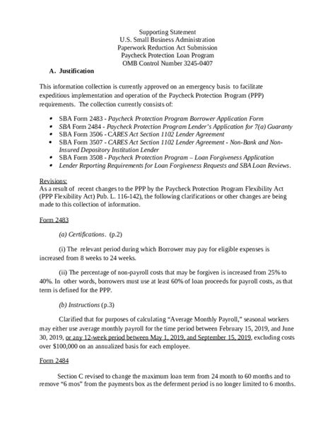 Fillable Online www.pbgc.govfiles4021-supporting-statementSupporting ...