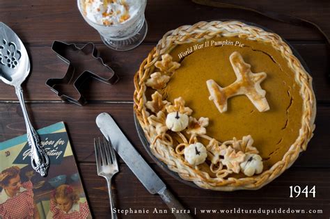 World Turn'd Upside Down: World War II Pumpkin Pie Recipe