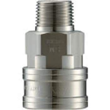 CTL01SM3 クイックカップリング TL型(めねじ取付用ソケット) NAC(長堀工業) 最高使用圧力7.5MPa 質量26g 接続部の ...