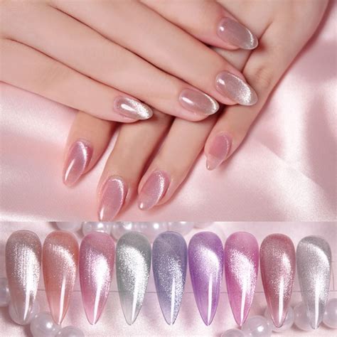 valentines nails cat eye