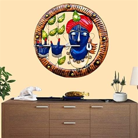 Anshika International Idol & Figurine Metal Statue for Home Decor (Blue ...