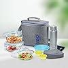 Buy Treo by Milton All Fresh Premier Glass Tiffin with Bag, Set of 8 (3 ...