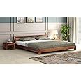 RJ ART Solid Sheesham Wood Low Height King Size Bed Without Storage