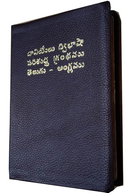 Daniel Bilingual Study bible in Telugu English (KJV) in Leather bound ...