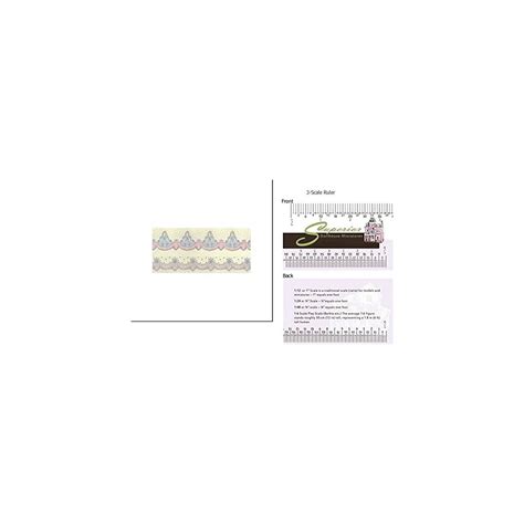 Buy Dollhouse Miniature 3 Pack Wallpaper: Mon Cheri, Cream Online at ...