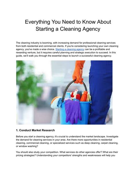 PPT - Everything You Need to Know About Starting a Cleaning Agency ...