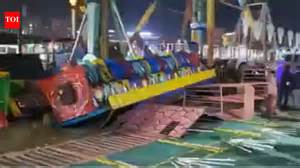 Fairground ride collapses in Haryana's Surajkund Mela: One dead ...