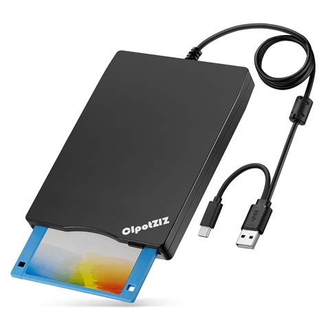 Amazon.com: CIpotZIZ Floppy Disk Reader USB C External 3.5 inch 1.44 MB ...