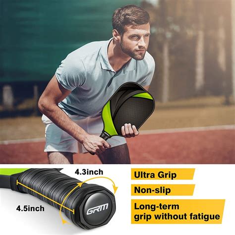 GRM by Gonex Pickleball Paddles, USAPA Graphite Pickleball Set of 2 ...