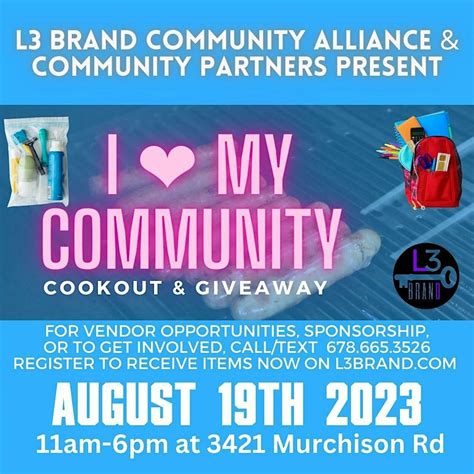 4th Annual I Love My Community Cookout and Giveaway, Crown Complex ...