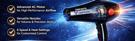 Hair Dryer 2000W Professional for Women & Men – Hot & Cold Air Blow ...