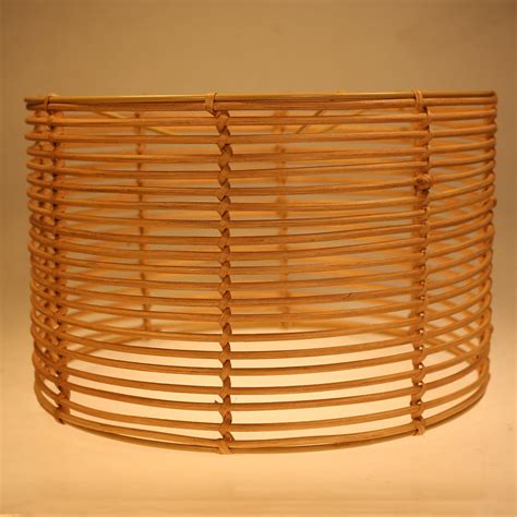 Rattan Drum lamp shades rattan Chandelier Shades Woven Boho Rattan ...