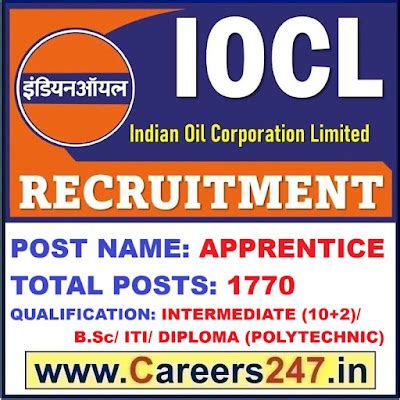 Indian Oil Corporation Ltd (IOCL) Apprentice Recruitment 2025 - Apply ...