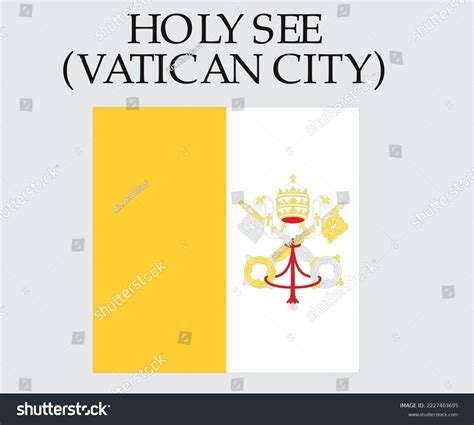 Vatican City Holy See Flag Most Stock Vector (Royalty Free) 2227403695 ...