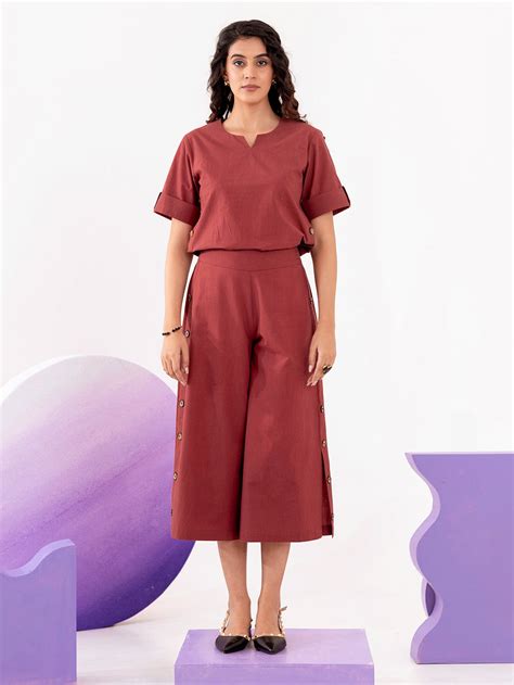 Cotton Top With Palazzos Co-Ords Set – Zummer