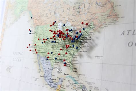 USA Map with Pins 的图像结果
