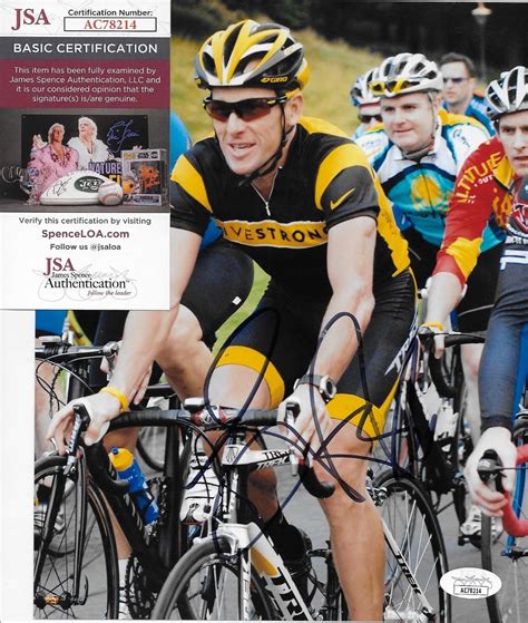 Lance Armstrong Autographed Memorabilia | Signed Photo, Jersey ...
