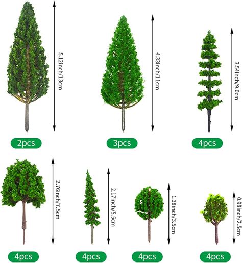 MOMOONNON 25 Mixed Model Trees for Train Scenery, Miniatures & India | Ubuy