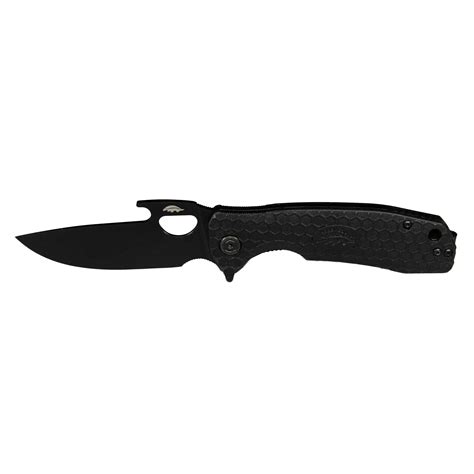 Opener 14C28N Black PVD – Large - Honey Badger Knives