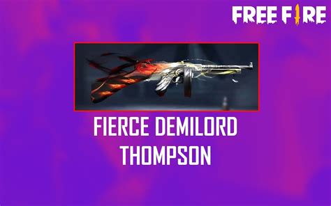 How to get Fierce Demilord Thompson skin in Garena Free Fire