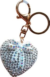 eweft Beautiful heart shape White Key Chain Price in India - Buy eweft ...