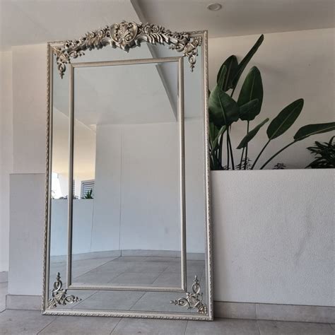 Extra Large Decorative Mirrors Furniturebox Austen Rectangular Black