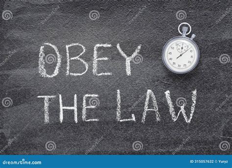 Obey the law watch stock photo. Image of phrase, attitude - 315057632